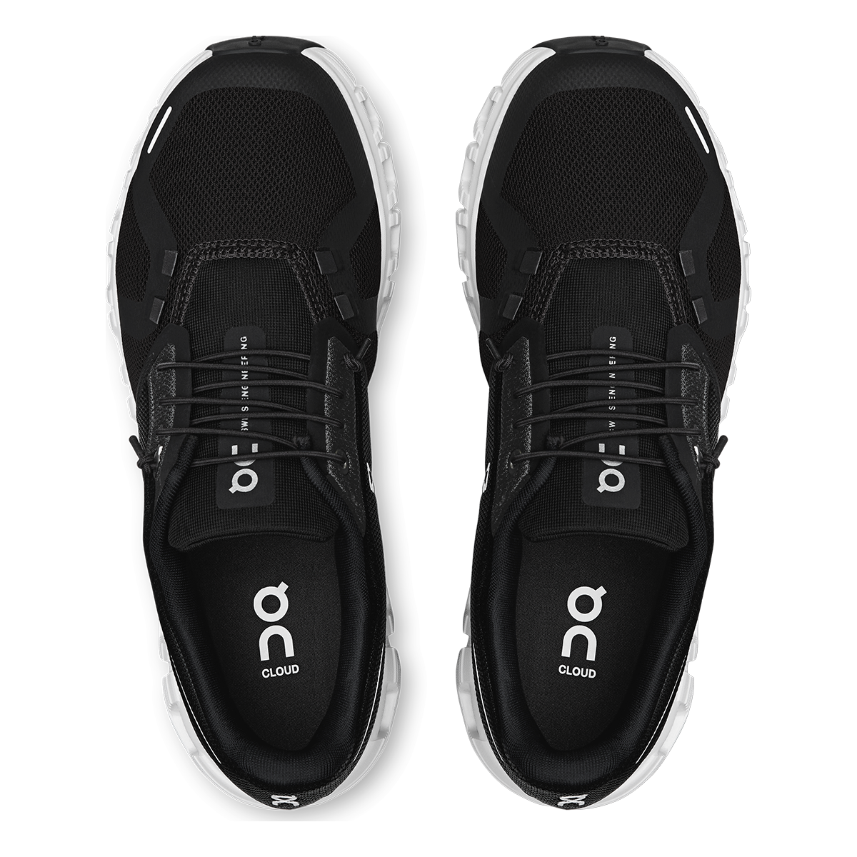 Tênis On Cloud 6 Feminino - Preto / Branco - vista 3