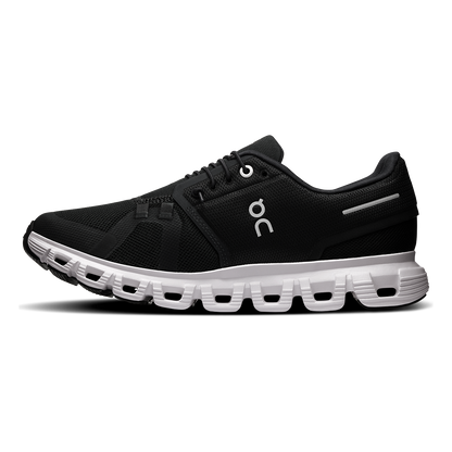 Tênis On Cloud 6 Feminino - Preto / Branco - vista 2
