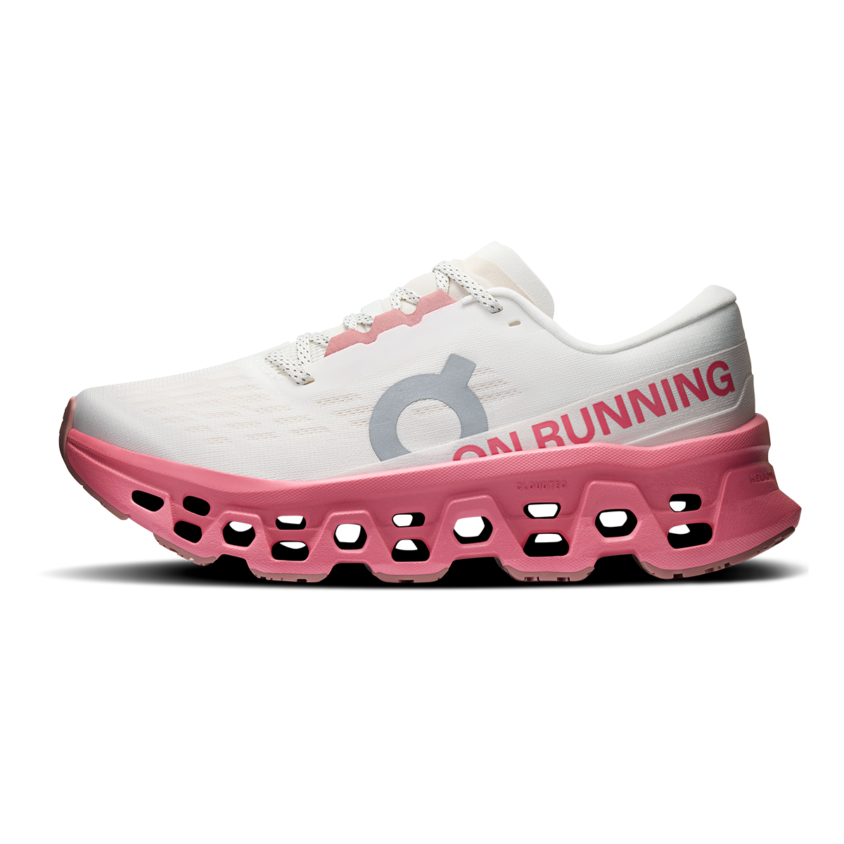 Tênis On Cloudmonster 3 Feminino - Marfim / Rosa camélia - vista 2