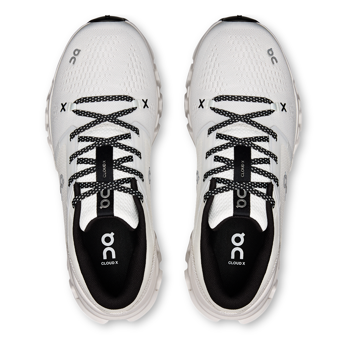 Tênis On Cloud X 5 Masculino - Branco / Preto - vista 3