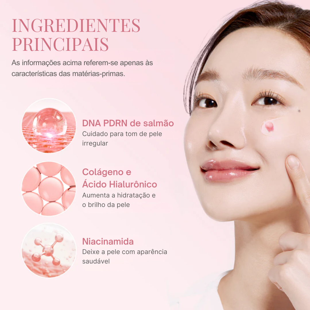 Creme em Cápsulas de Colágeno Rosa com PDRN