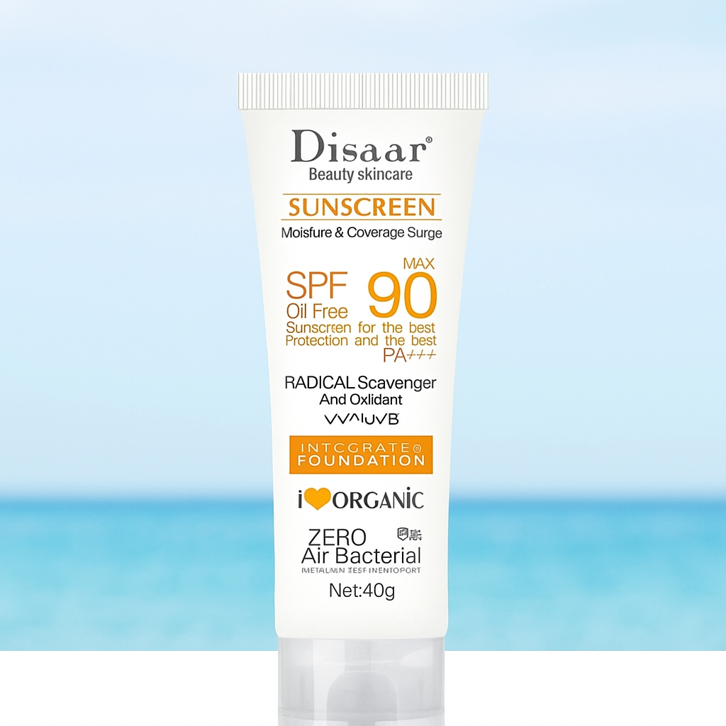 Creme Solar Facial Hidratante SPF50/90 - Proteção Refrescante para Todos os Tipos de Pele