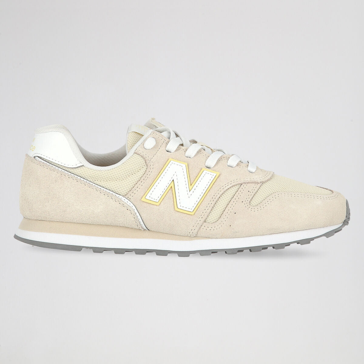 Tênis New Balance 373 EVA Feminino - Creme / Amarelo - Foto 1