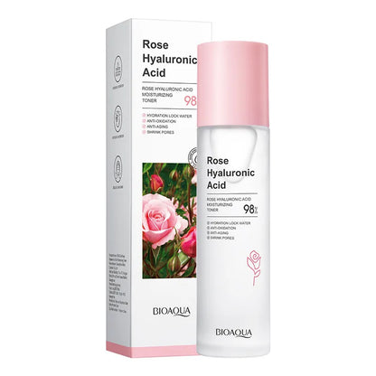 Tônico Facial Hidratante de Rosa e Ácido Hialurônico