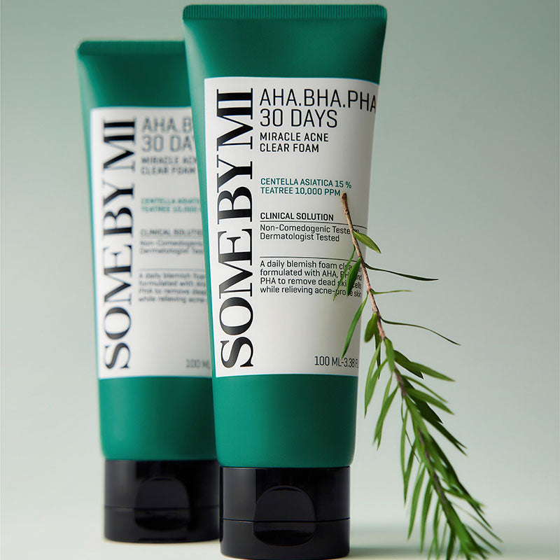 SOME BY MI - Espuma de Limpeza Facial Miracle Acne Clear Foam Aha-Bha-Pha 100ml