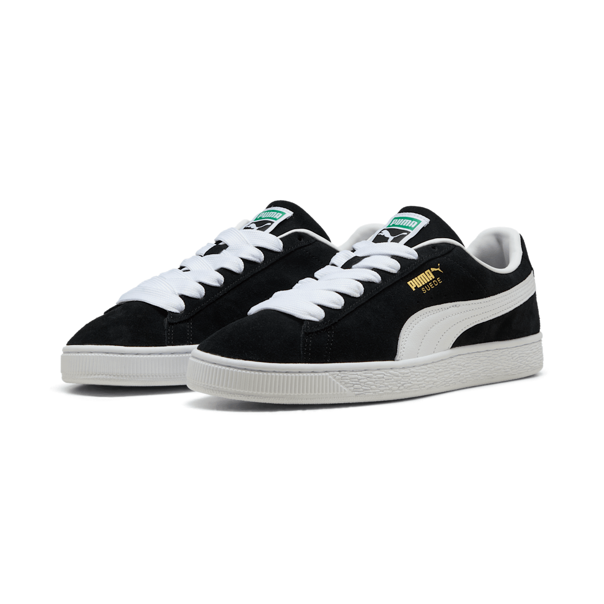 Tênis Puma Suede Classic Unissex - Preto / Branco - Foto 2