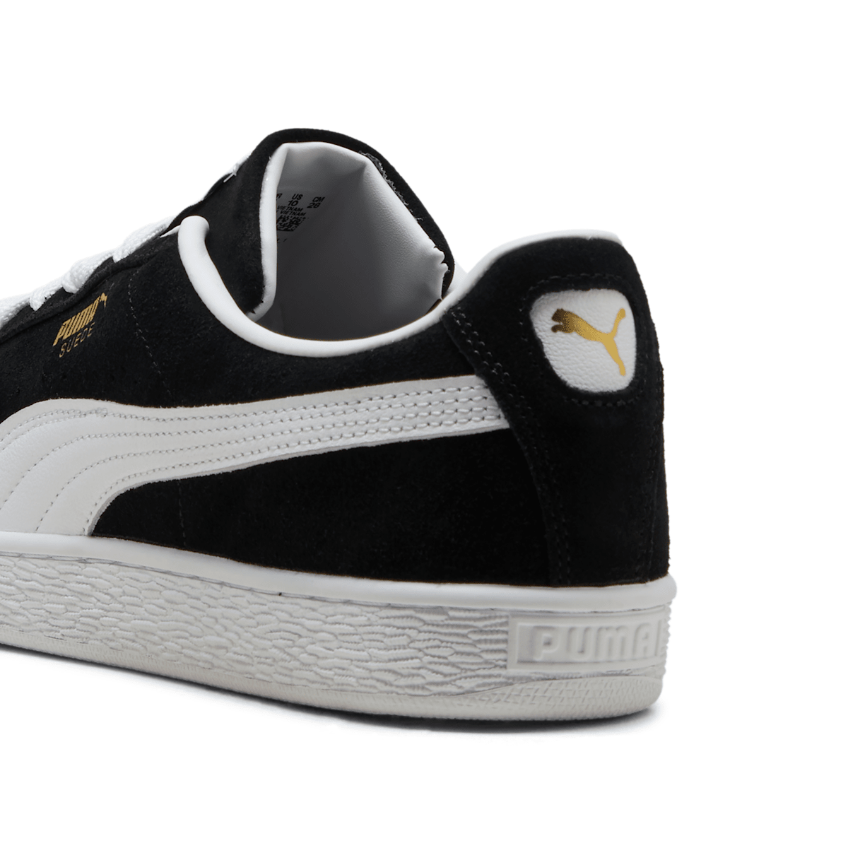 Tênis Puma Suede Classic Unissex - Preto / Branco - Foto 3