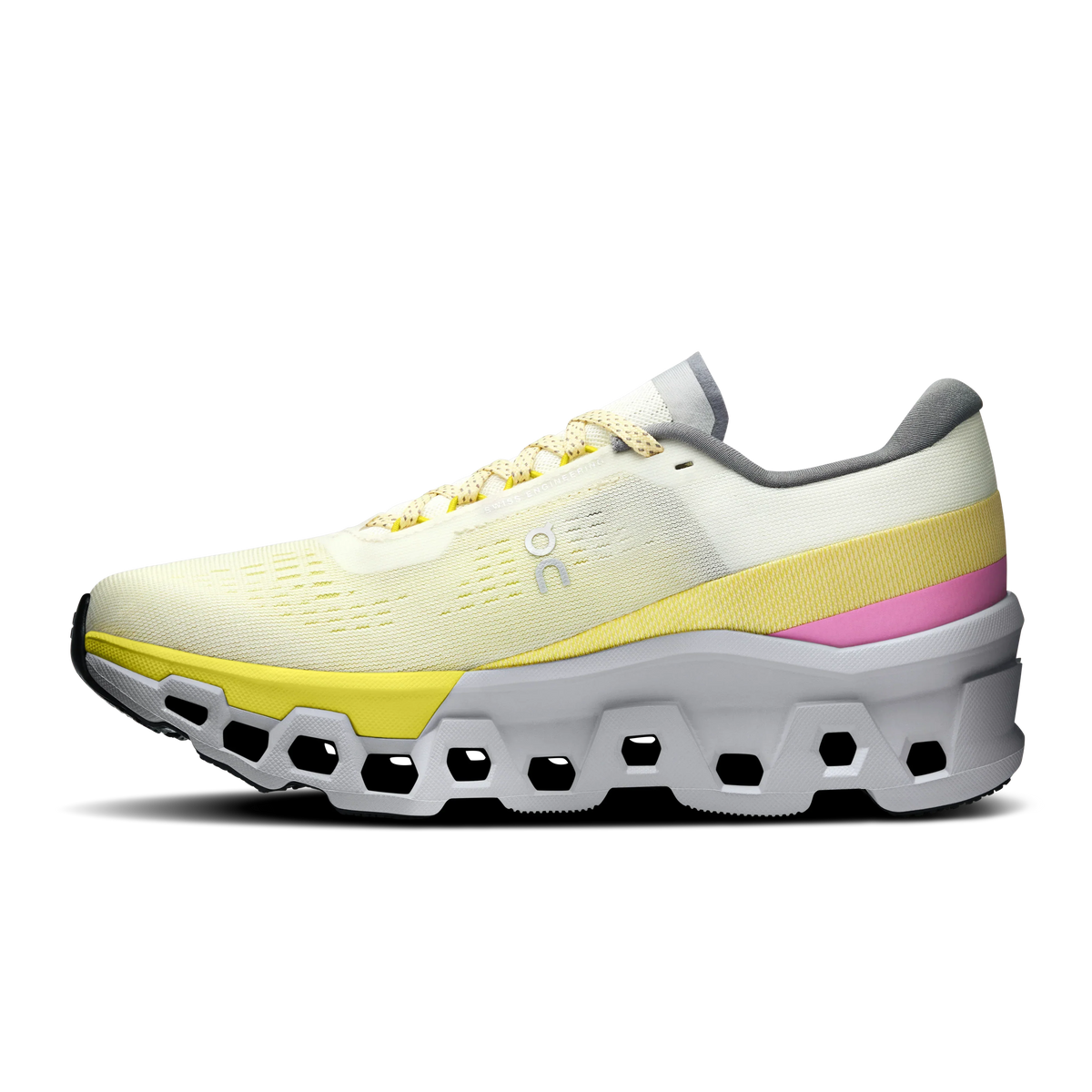 Tênis On Cloudmonster 2 - Marfim / Verde lima - Feminino - vista 4